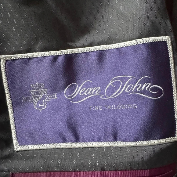 Sean John Fine Tailoring Blazer/sports Coat Dark Gray Men Size 46XL - Picture 4 of 6